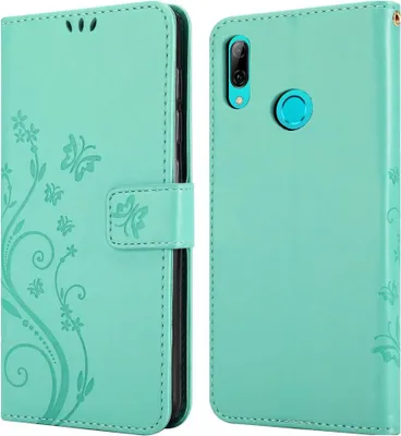 Immagine prodotto di Cadorabo cover per Honor 10 LITE / Huawei P SMART 2019 cover protettiva in turchese cover protettiva custodia telefono cellulare fiori