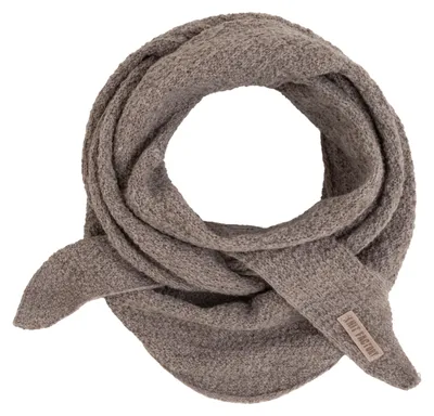 Produktbild von Knit Factory Yuna Mini Dreiecksschal - Marron - 125x35 cm