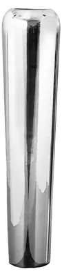 Produktbild von FINK Vase TUTZI - Bodenvase aus Eisen vernickelt, glatt, silberfarben, H 90 cm, Ø 24 cm - große Metallvase Deko