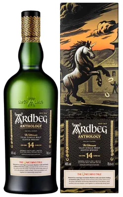 Produktbild von Ardbeg Anthology, The Unicorn's Tale, 14 Jahre Whisky, 46% Vol. 0,7 l