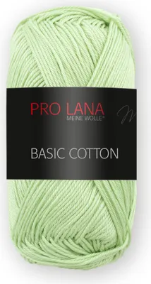 Produktbild von Pro Lana BASIC Baumwolle Baumwollgarn 50 g ideal für Kleidung, Spielzeug, Accessoires 125 m Farbe 079 - mint