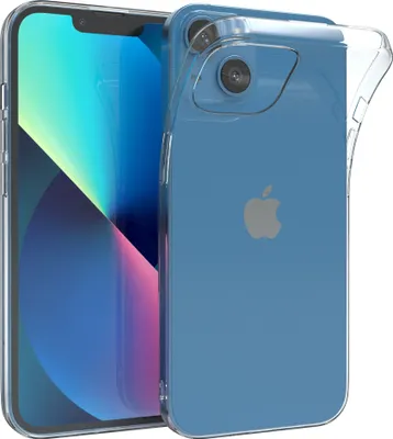 Produktbild von EAZY CASE Hülle kompatibel mit Apple iPhone 13 Schutzhülle Silikon, Ultra dünn, Slimcover, Handyhülle, Silikonhülle, Backcover, Durchsichtig, Klar Transparent