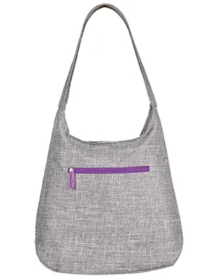 Zdjęcie produktu dla bags2GO DTG-17080 | Torebka damska - Union Square / 45 x 42 x 10,5 cm - Kolor: Grey Melange/Neon Lilac - Rozmiar: 45 x 42 x 10,5 cm