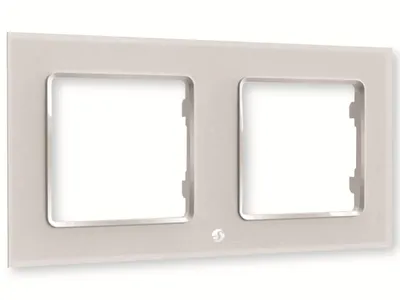 Immagine prodotto di Cornice per interruttore doppio Shelly (bianco)