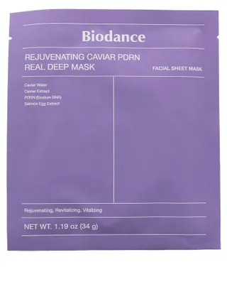 Produktbild von BIODANCE Verjüngende Kaviar PDRN Real Deep Maske 34 g - regenerierende Tuchmaske