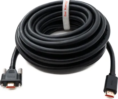 Produktbild von SYSTEM-S HDMI 2.0 Kabel 10 m Typ A Stecker zu Stecker anschraubbar 85213002
