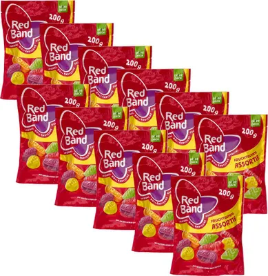 Produktbild von Red Band Fruchtgummi Assortier 11x 200g Beutel