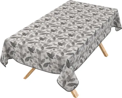 Produktbild von Tischdecke 3.0 Natur Herbarium Schwarz 500x140cm Band Wachstuch abwaschbar