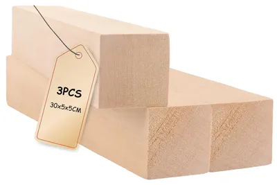 3 Lindenholzblöcke 30x5x5 cm zum Schnitzen und Basteln