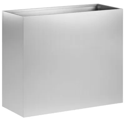Obrázek produktu pro vidaXL Zahradní květináč, stříbrný, 50 x 20 x 40 cm, pozinkovaná ocel