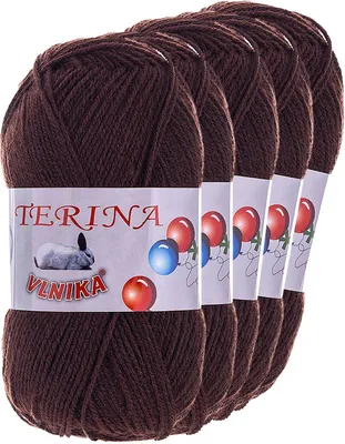 Produktbild von 5 x 100g Terina Strickgarn Häkelgarn Wolle Acrylwolle pflegeleicht Farbwahl