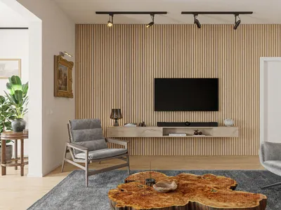 Produktbild von Akustikpaneele Wandverkleidung Light Oak 240 cm Filz schwarz