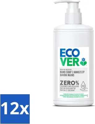 Produktbild von Ecover - Handseife ZERO - Duftfrei - 250 ml - Vorteilspack - 12 Stücke
