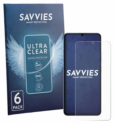 Produktbild von 6x Für realme Note 80 Schutzfolie Savvies Displayschutz Display Schutz Folie Klar Transparent