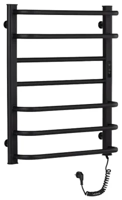 Obrázok produktu pre Elektrický sušič uterákov Ricardo s displejom – 126 W – matná čierna – 660 × 550 mm