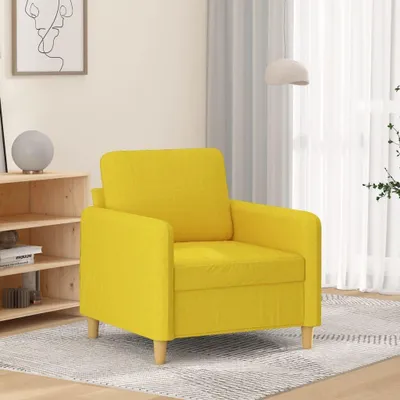 Produktbild von Hellgelber Sessel aus Stoff, 60 cm