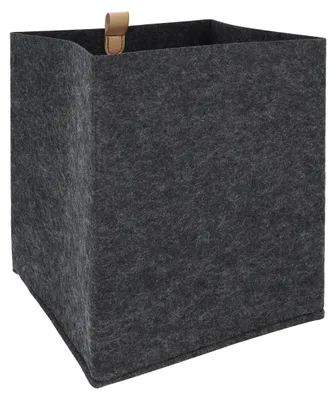 Obrázok produktu pre Úložný box – Organizér – Sivá filcová látka – 23 x 23 x 26,5 cm