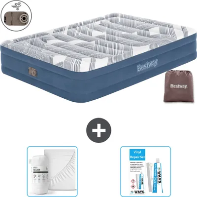 Obrázok produktu pre Bestway nafukovací matrac - pre 2 osoby - 152 x 203 x 36 cm - modrý - vrátane príslušenstva