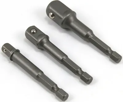 Produktbild von Akkuschrauber Bohrmaschinen Adaptersatz für Stecknuss 1/4 3/8 1/2 -3-tlg Bit Set