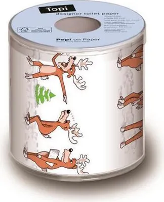 Produktbild von Toilettenpapier Rolle bedruckt Hurry up! - Beeilung bitte!