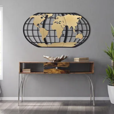 Produktbild von Brauner Konsolentisch aus Holz mit Schublade, 130 x 40 x 80 cm