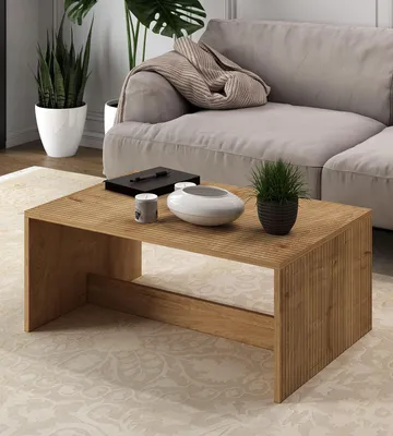 Produktbild von Skye Decor, Lenna - Sapphire Oak, Couchtisch, Saphir-Eiche, 100% MELAMINBESCHICHTETE SPANNPLATTE, 90 x 60 x 41,4 cm