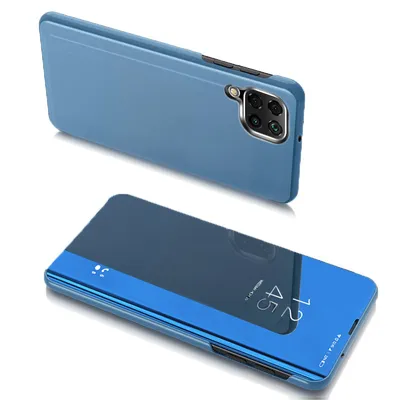 Zdjęcie produktu dla Clear View Case futerał etui z klapką Samsung Galaxy A22 4G niebieski