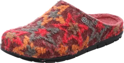 Produktbild von Rohde Damen Hausschuh Pantoffel Filz Muster bunt Rodigo-D 6185, Größe:40 EU, Farbe:Rot