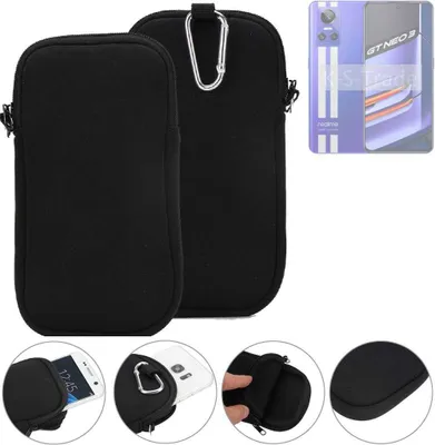 Produktbild von K-S-Trade Neopren-Hülle Handyhülle kompatibel mit Realme GT Neo 3 Schutzhülle Neoprenhülle Sleeve Schutz-Hülle Gürtel Tasche Case Holster