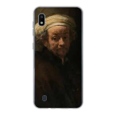 Produktbild von MuchoWow® Handyhülle Schutzhülle Hülle für Samsung Galaxy A10 Selbstbildnis als Apostel Paulus - Gemälde von Rembrandt van Rijn Silikon Softcase Handy Hülle - Schutzhülle