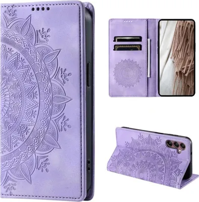 Image de Housse pour Samsung Galaxy A05s 4G Housse téléphone portable Flip Case Cover Case Mandala Lila