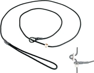 Produktbild von Mystique® Field trial Moxonleine 4mm mit Zugbegrenzung 150cm schwarz
