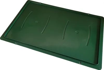 Produktbild von 1 Stück Deckel für Gemüsekiste, Eurofleischerkiste, Stapelbox E1 E2 E3 grün (1xDeckel grün)