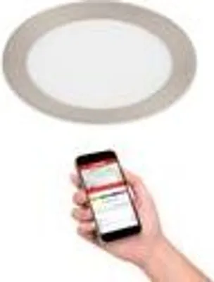 Produktbild von LED Einbauleuchte Smart RGB CCT WiFi Bluetooth 12 W silber Metall Telefunken