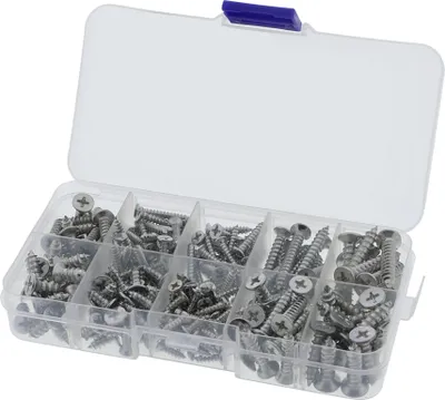 Produktbild von Schraubensortiment 3mm, 4mm bis 5mm Kreuzschlitz