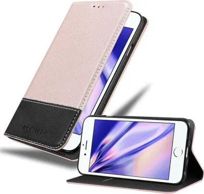 Obrázek produktu pro Cadorabo pouzdro pro Apple iPhone 6 / 6S Protective Case in Pink SHandy Case Pouzdro typu kniha Cover Faux Leather