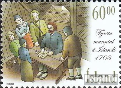 Produktbild von Briefmarken Island 2003 Mi 1044 (kompl.Ausg.) postfrisch Volkszählung