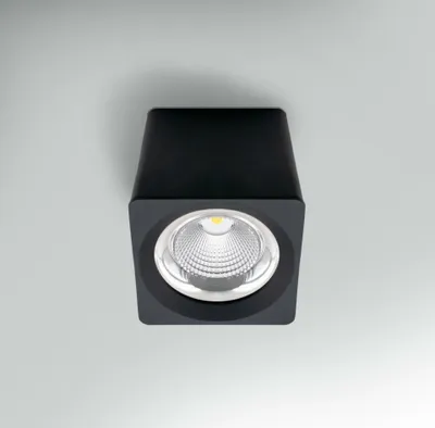 Obrázek produktu pro Stropní LED svítidlo CENTURY QUBE ČERNÉ 131 x 131 x 133 mm 25 W 230 V 3000 K 45 d IP20