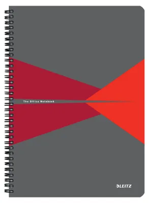 Produktbild von Leitz 46481025, Muster, Grau, Rot, A4, 90 Blätter, 80 g/m², Liniertes Papier