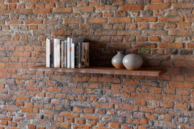 Produktbild von Baumkanten Wandregal Akazienholz 120 cm nussbaumfarben SUVA