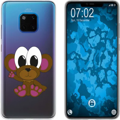 Produktbild von PhoneNatic Case kompatibel mit Huawei Mate 20 Pro Silikon-Hülle Cutiemals M3