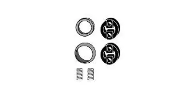 Produktbild von HJS Montagesatz Katalysator 82 44 7608 für MAZDA 626 V Hatchback (GF)