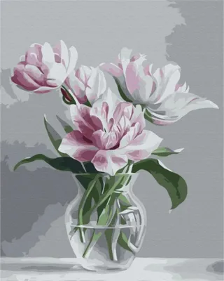 Image de Peinture par numéros BRUSHME 40 x 50 cm Vase de tendresse