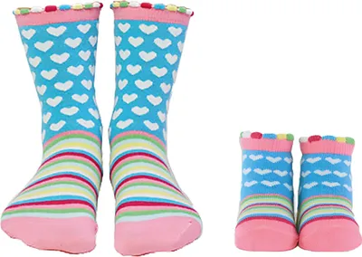 Produktbild von CUCAMELON Baby Socken Set, 2er Pack - Mummy and me, Socken für Mama und Baby, Geschenkbox Mummy and me 18/19