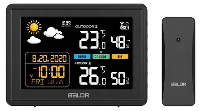 Produktbild von Baldr Wetterstation B0359WST2H2PR Funk mit Außensensor