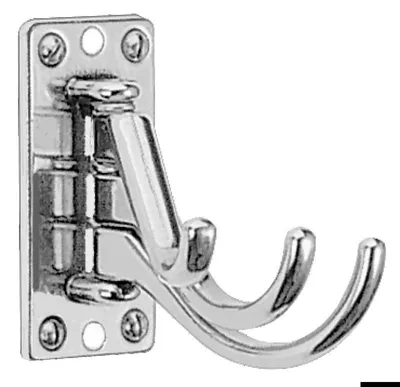 Immagine prodotto di 3 ganci appendiabiti in ottone, lucido 73x36 mm , 1 pezzo