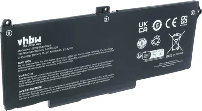 Produktbild von vhbw Akku kompatibel mit Dell Precision 15 3560 4MTF7, 15 3560 3H45Y, 15 3560, 15 3560 7RV10, 15 3560 758J7 Notebook (4100 mAh, 15,2 V, Li-Polymer)