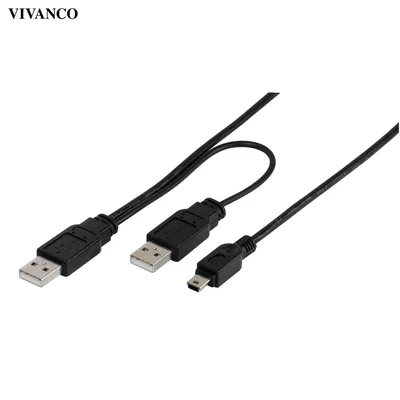 Produktbild von ViVanco™45290, 1 m, Männlich/Männlich, Schwarz