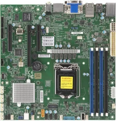 Obrázek produktu pro Supermicro X11SCZ-F, Intel, LGA 1151 (Socket H4), Intel® Celeron®, Intel® Core™ i3, Intel® Pentium®, Intel® Xeon®, DDR4-SDRAM, 64 GB, DIMM