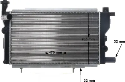 Produktbild von MAHLE CR 428 000S Kühler Wasserkühler Motorkühler passend für PEUGEOT 205 II (20A/C) 205 I Cabriolet (741B, 20D) 205 I (741A/C) 205 Kasten